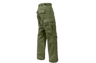Image of Rothco Relaxed Fit Zipper Fly BDU Pants, Olive Drab, Small, 2926-OliveDrab-S