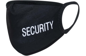 Image of Rothco Reusable 3 Layer Facemask w/ Security Print, Black, Small/Medium, 1275-SM