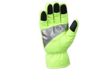 Image of Rothco Safety Green Gloves With Reflective Tape, Small, 5487-S