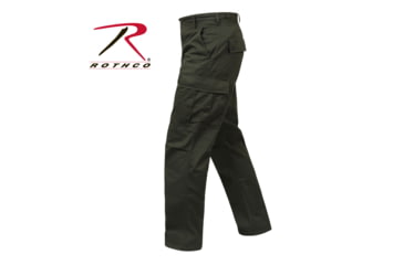 Image of Rothco Tactical BDU Cargo Pants, Black, Medium, Short, 7971-Black-M-Short31-35Waist2612-2912Length