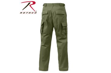 Image of Rothco Tactical BDU Cargo Pants, Black, Medium, Short, 7971-Black-M-Short31-35Waist2612-2912Length