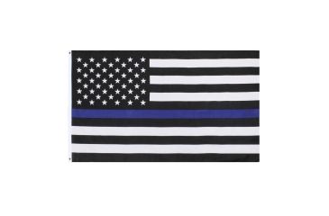 Image of Rothco Thin Blue Line U.S. Flag, 3x5, 14455-3x5