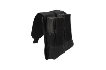 Image of Rothco Universal Double Mag Rifle Pouch - Molle, Black, 51003-Black