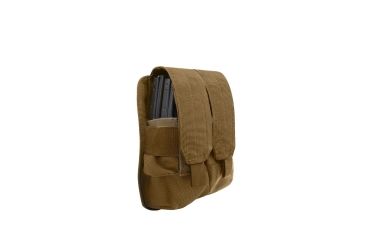 Image of Rothco Universal Double Mag Rifle Pouch - Molle, Coyote Brown, 51003-CoyoteBrown