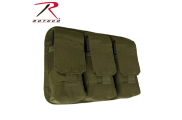 Image of Rothco Universal Triple Mag Rifle Pouch, Olive Drab, 5093-OliveDrab
