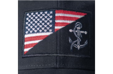 Image of Rothco US Navy Anchor/Flag Low Profile Cap, Navy Blue, 10169-NavyBlue