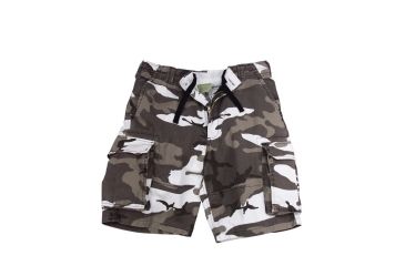 Image of Rothco Vintage Camo Paratrooper Cargo Shorts, City Camo, Small, 2155-CityCamo-S
