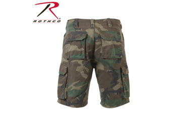 Image of Rothco Vintage Camo Paratrooper Cargo Shorts, Woodland Digital Camo, XL, 2591-WoodlandDigitalCamo-XL