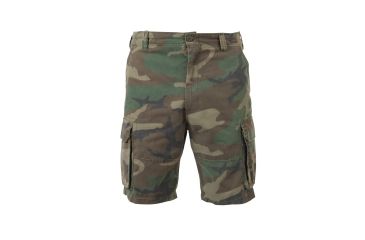 Image of Rothco Vintage Camo Paratrooper Cargo Shorts, Woodland Camo, XL, 2140-WoodlandCamo-XL