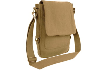 Image of Rothco Vintage Canvas Military Tech Bag, Coyote Brown, 57951-CoyoteBrown