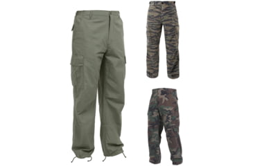 Image of Rothco Vintage Vietnam Fatigue Pant Rip-Stop, Olive Drab, Tiger Stripe Camo, Woodland Camo