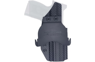 Image of Rounded by Concealment Express OWB Paddle Holster FN 509 CC Edge, Left Hand, Carbon Fiber Black, FNS-FN509-CF-LH-OWDL-RMR