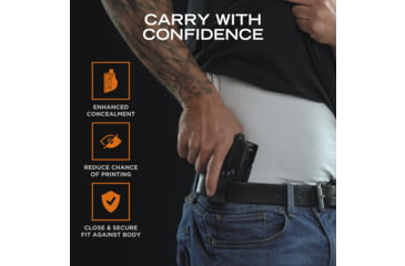 Image of Rounded IWB Kydex Holster for Kel-Tec P17, Right Hand, Black, KTC-P17-BK-RH-VAR-RMR
