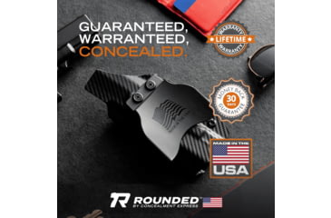 Image of Rounded OWB Kydex Holster for Ruger RXM, Right Hand, Carbon Fiber Black, RGR-RXM-CF-RH-OWBPDL