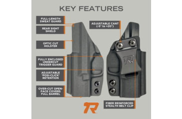 Image of Rounded Kydex Sig Sauer P365 TLR7 SUB IWB Holster