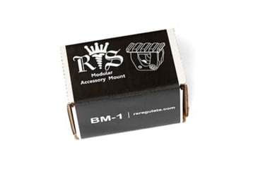 Image of RS Regulate AKM Accessory Mount, Picatinny, Fits .59in Barrel Diameter, Matte Finish, Black BM-1