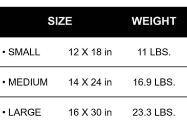 Image of RTS Tactical Level III+ Rifle Special Threats Mini Shield, Black, Medium - 14 X 24, RTS-57620-11