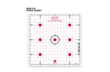 Image of Ruger Paper Shooting Targets, 7-Spot Precision Sight-In Grid, 17in Square, 20-Targets Per Pack, 27992