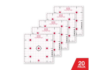 Image of Ruger Paper Shooting Targets, 7-Spot Precision Sight-In Grid, 17in Square, 20-Targets Per Pack, 27992
