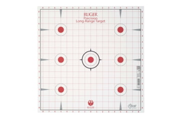 Image of Ruger Paper Shooting Targets, 7-Spot Precision Sight-In Grid, 17in Square, 20-Targets Per Pack, 27992