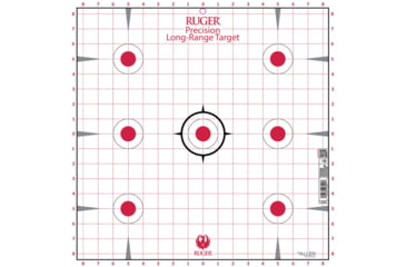 Image of Ruger Paper Shooting Targets, 7-Spot Precision Sight-In Grid, 17in Square, 20-Targets Per Pack, 27992
