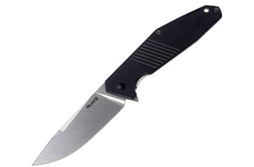Image of RUIKE D191 Framelock Folding Knife, Black G10 handle with stonewash finish titanium ba, D191-B
