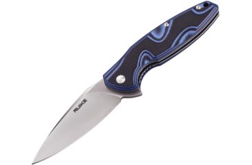 Image of RUIKE Fang P105 Linerlock Blue-Black Folding Knife,3.5in,Standard Edge,Satin,Blue and Black,G10 Handle, P105-Q