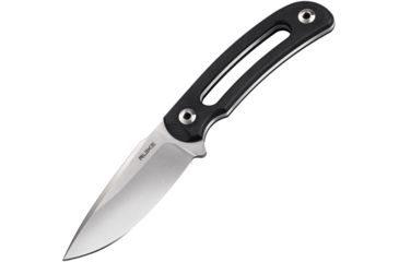 Image of RUIKE Hornet F815 Fixed Blade Black Fixed Blade Knife, 3.25in, Standard Edge, Stonewash, Black, G10 Handle, F815-B
