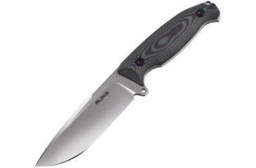 Image of RUIKE Jager F118 Fixed Blade Green Fixed Blade Knife, 4.5in, Standard Edge, Stonewash, Black, G10 Handle RKEF118G