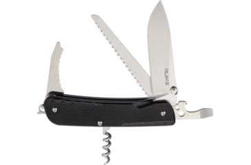 Image of RUIKE LD32 Multifunctional Knife Multi-Tools, Folding Knife, 4in Closed, 3in Mirror 12C27 Sandvik SS Blade, Black Textured G10 Handle, Thumb Stud, Black, LD32-B