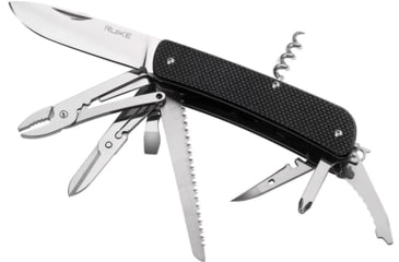 Image of RUIKE LD51 Multifunctional Knife Multi-Tools, Folding Knife, 4.5in Closed, Black G10 Handle, Black, LD51-B