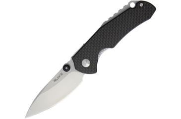 Image of RUIKE Linerlock Carbon Fiber Folding Knife, 2.75in Bead Blast Finish 14C28N Sandvik SS Drop Point, Black G10 Handle With Carbon Fiber Onlay, Built In Ball Bearing Structure, P671-CB