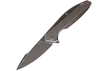 Image of RUIKE P128 Beta Plus Folding Knife, 4in Black Stonewash 14C28N Sandvik SS Drop Point, Black Stonewash 3Cr13 SS Handle, Pocket Clip, Beta Plus Locking Mechanism, P128-SB
