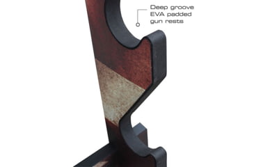 Image of Rush Creek Creations 5 Gun Wall Rack, Americana Flag, 38-4046