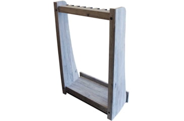 Image of Rush Creek Creations 8 Gun Floor Rack, Barn Wood, 38-4058
