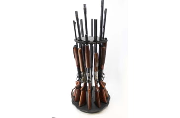 Image of Rush Creek Creations Creations Spinning Indoor Gun Rack for Rifles/Shotguns, Black, Medium, 38-8020