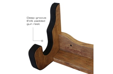 Image of Rush Creek Creations Single Gun Wall Rack, American Cherry, 21 x 5 x 7, 38-4065