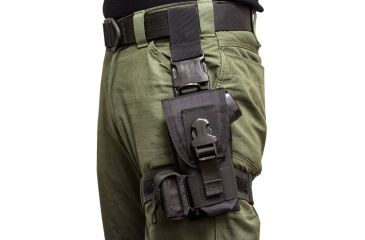 Image of S.O.Tech Speed Clip Taser Holster, Taser X2, Black TH-X2-TBVS-BLK