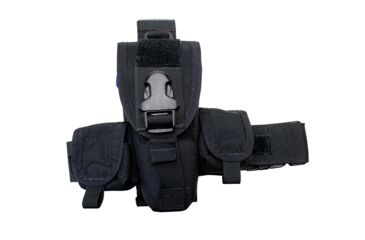 Image of S.O.Tech X26 / X26P Taser Holster, Black, Leg Rig, Attaches to Belt TH-X26-BLK