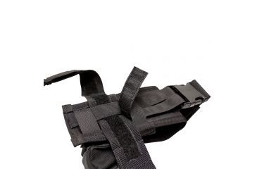 Image of S.O.Tech X26 / X26P Taser Holster, Black, Ambidextrous, Thigh, Attaches to Belt and Vest TH-X26-TBV-BLK