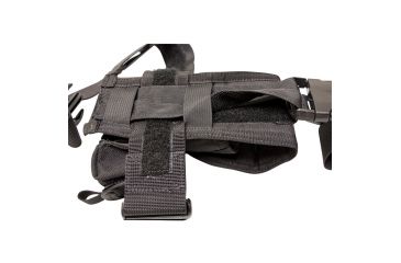 Image of S.O.Tech X26 / X26P Taser Holster, Black, Ambidextrous, Thigh, Attaches to Belt and Vest TH-X26-TBV-BLK