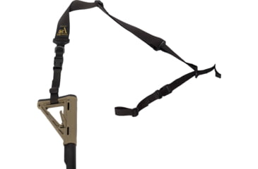 Image of S2Delta Pig Tail Rifle Sling, Fast Adjustment, Black, MRS2P-USA-BLK-PT