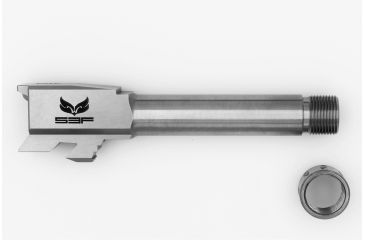Image of S3F Solutions Glock 43 Drop In Match Grade Barrel Threaded/ Fluted, 416R Stainless Steel, Stainless, S3FG43T/FSS