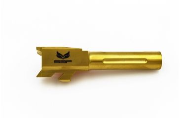 Image of S3F Solutions Glock 43 Drop In Match Grade Barrel Threaded/ Fluted, Titanium Nitride, Gold, S3FG43T/FTiN