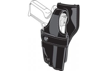 Image of Safariland 0705 Duty Holster, SSIII Low-Ride, Level III Retention - Basket Black, Right Hand 0705-56-181