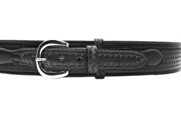 Image of Safariland 146 Border Patrol Belt w/ Buckle, 2.25in Wide, Black Basketweave - 34 in