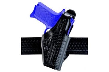 Image of Safariland 2 ''Hi-Ride'', Level I Retention Holster - Basket Black, Right Hand 2-40-81-2R