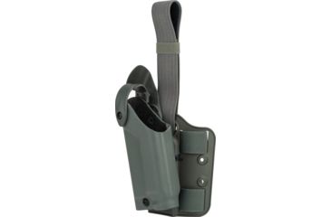 Image of Safariland 6004 SLS Tactical Holster w/Dbl Leg Straps, S&amp;W 4566TSW w/Light Rails &amp; ITI M5 4.125in., Foliage Green, Left Hand, 6004-4302-542