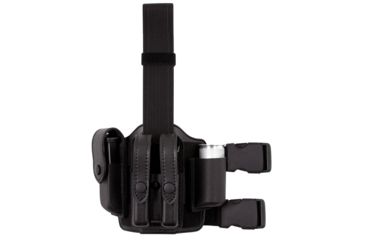 Image of Safariland 6004 SLS Tactical Holster w/Dbl Leg Straps, Sig Sauer P229R w/Accessory Rail Da/Sa Spured Hammer w/ITI Light M3/M6 Na M3X/M6X 3.9in., STX Tactical, Black, Right Hand, 6004-74421-121