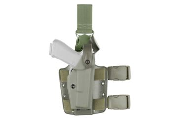 Image of Safariland 6005 SLS Tactical Holster w/Quick Release, Springfield 1911 w/M6 Light, OD Green, Right Hand, 6005-5621-561